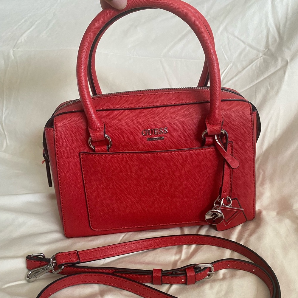 Medium Sized Red Guess Bag